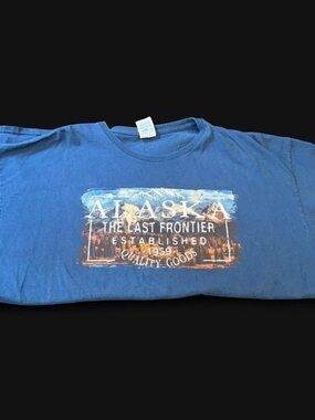 Delta Blue 'Alaska The Last Frontier' Short Sleeve Tee